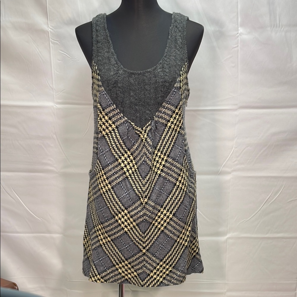Free People Plaid Sleeveless Dress